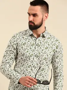 Being Human Pure Cotton Slim Fit Ethnic Motifs Printed Casual Shirt