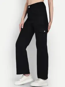 Next One Women Smart Wide Leg High-Rise Clean Look Stretchable Jeans