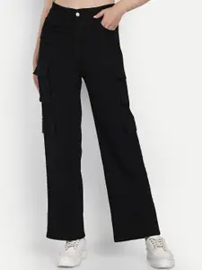 Next One Women Smart Wide Leg High-Rise Clean Look Stretchable Jeans