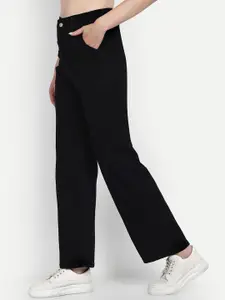 Next One Women Smart Wide Leg High-Rise Clean Look Stretchable Jeans