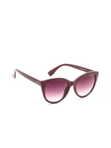 IRUS by IDEE Women Purple Cateye Sunglasses with UV Protected Lens IRS1207C3SG