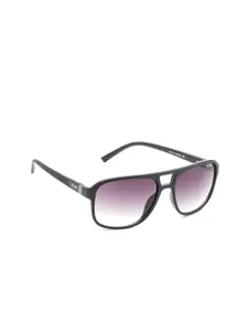 IRUS by IDEE Men Purple Square Sunglasses with UV Protected Lens IRS1223C1SG