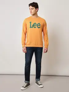 Lee Brand Logo Printed Cotton Sweatshirt