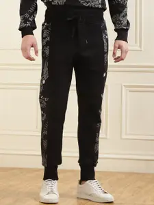 Versace Jeans Couture Men Side Baroque Panels Cotton Mid-Rise Joggers