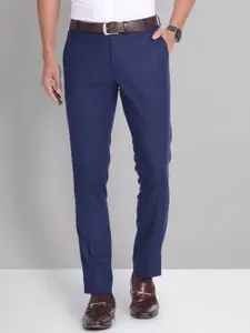 AD By Arvind Regular Fit Solid Formal Trousers