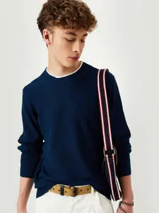 max Round Neck Pure Cotton Pullover Sweaters