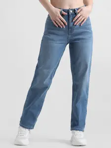 ONLY Women Onlsoap Milho HW Straight Fit High-Rise Light Fade Stretchable Jeans