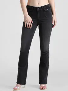 ONLY Women Onld Kick Hella Slim Flared Clean Look Light Fade Stretchable Jeans