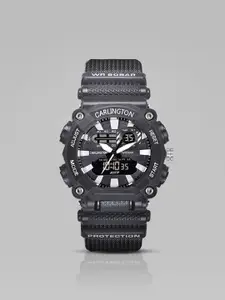 CARLINGTON Analogue and Digital Watch CT 3311 Black
