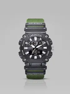 CARLINGTON Men Dial & Straps Analogue and Digital Watch CT 3311 Green