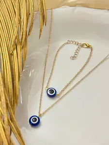 Ayesha Gold-Plated Necklace With Bracelet