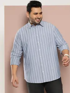 Sztori Men Opaque Striped Casual Shirt