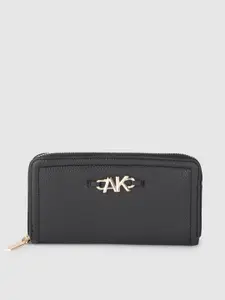 ANNE KLEIN Women Textured Zip Around Wallet