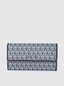 ANNE KLEIN Women Brand Logo Printed Zip Around Wallet