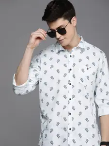 Louis Philippe Jeans Men Slim Fit Floral Printed Casual Shirt