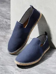 Styli Men Solid Canvas Espadrille Casual Shoes