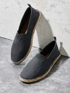 Styli Men Chambray Canvas Espadrille Casual Shoes