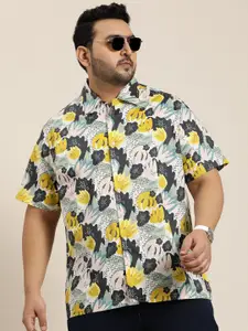 Sztori Men Plus Size Original Opaque Printed Casual Shirt