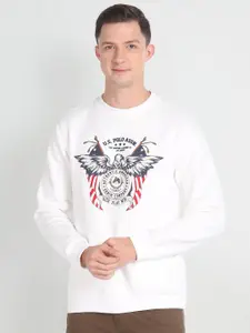 U.S. Polo Assn. Denim Co. Brand Logo Printed Cotton Sweatshirt
