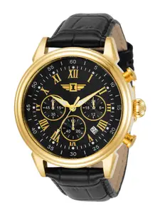 Invicta I by Invicta Men Leather Strap Chronograph Motion Powered Watch IBI90242-003