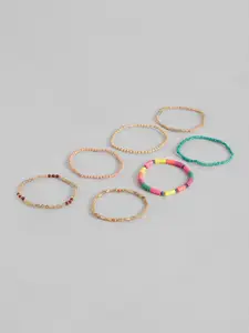 Sangria Women 7 Beaded Multistrand Bracelet