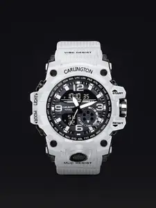 CARLINGTON Men Dial & Straps Analogue Watch CT 3355 White