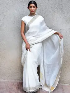 Chidiyaa Zari Bordered Saree