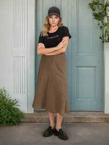 U.S. Polo Assn. Women Typography Printed Regular Fit Cotton T-shirt