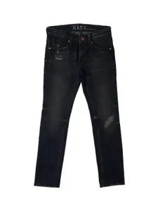 Pepe Jeans Boys Slim Fit Mid-Rise Mildly Distressed Light Fade Stretchable Jeans