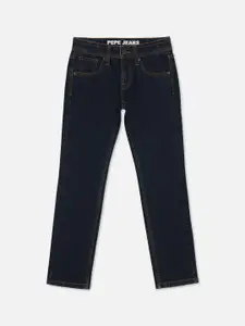Pepe Jeans Boys Slim Fit Mid-Rise Stretchable Clean Look Jeans