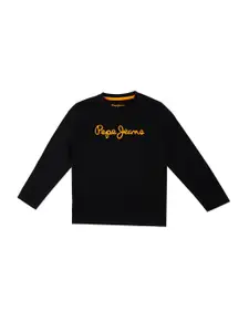 Pepe Jeans Boys Brand Logo Printed Long Sleeves Casual T-shirt