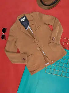 Pantaloons Junior Boys Notched Lapel Collar Cotton Tailored Jacket