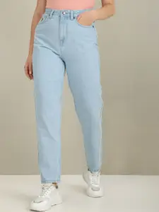 U.S. Polo Assn. Women  Clean Look High-Rise Straight Fit Cotton Jeans