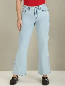 U.S. Polo Assn. Women Bootcut Heavy Fade Clean Look Cotton Jeans