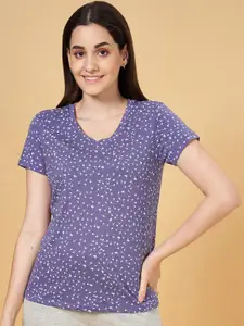 Dreamz by Pantaloons Floral Printed Cotton Lounge T-shirts