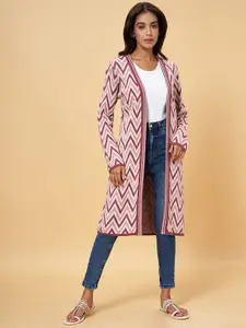 RANGMANCH BY PANTALOONS Self Design Longline Shrug