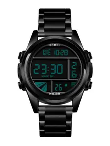 Skmei Men Dial & Bracelet Style Straps Digital Multi Function Watch 1448 Black