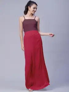 Moomaya Maxi A-Line Asymmetrical Skirt