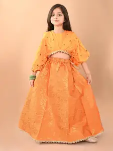 LilPicks Girls Embellished Ready to Wear Lehenga Choli