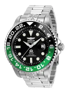 Invicta Men Stainless Steel Bracelet Style Straps Analogue Automatic Motion Watch