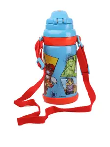 Marvel Blue & Red Printed Water Bottle 600ml