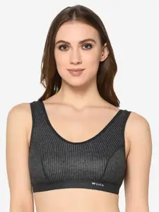 GROVERSONS Paris Beauty Ribbed Round Neck Crop Thermal Top