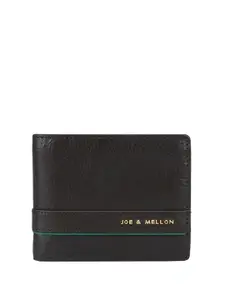 Joe & Mellon Men Textured Leather Two Fold Wallet