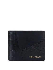 Joe & Mellon Men Textured Leather Two Fold Wallet