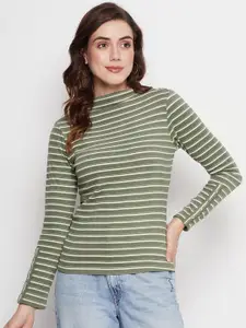 Madame Striped Long Sleeved Top