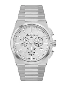 Mathey-Tissot Swiss Made Silver Dial Quartz Chronograph Watch for Men's - H117CHAS