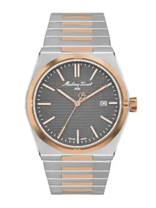 Mathey-Tissot Men Dial & Stainless Steel Straps Analogue Motion Powered Watch H117RS