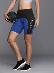 HRX by Hrithik Roshan Colourblocked Skinny Fit Training Sports Shorts