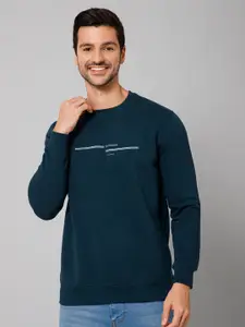 Cantabil Round Neck Long Sleeves Fleece Pullover Sweatshirt