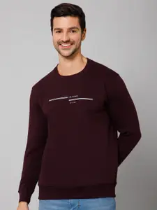 Cantabil Round Neck Long Sleeves Fleece  Pullover Sweatshirt